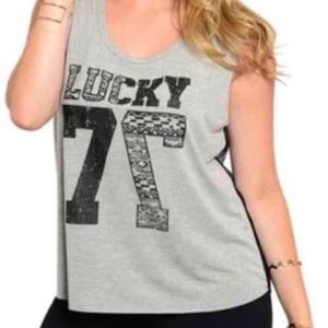 Muscle tee with mesh back NWT